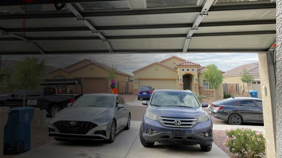 Inside a Phoenix garage