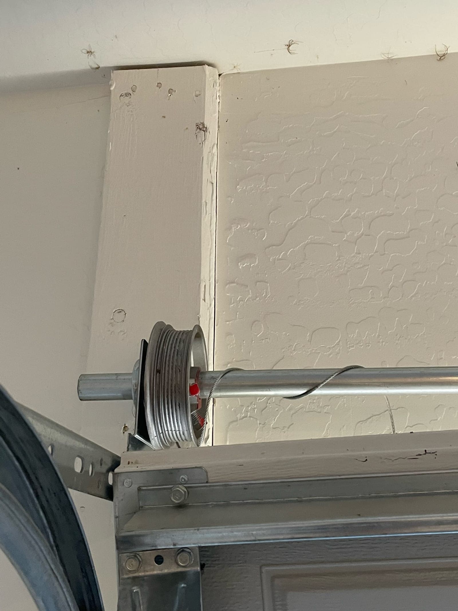 A cable drum and lift cable close-up during a State 48 cable repair
