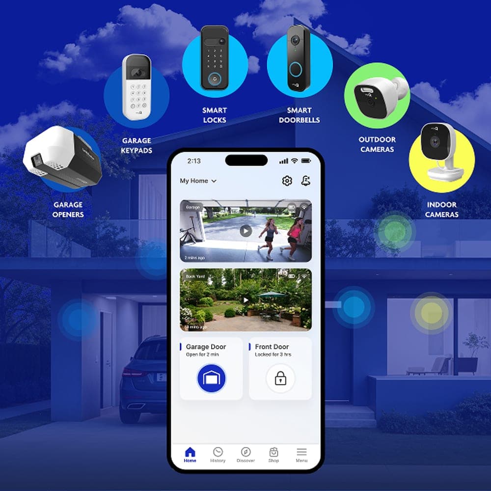 The myQ smart home ecosystem: openers, keypads, smart locks, cameras and doorbells in one app